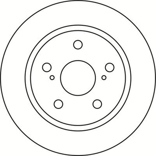 Abtex 2 x Solid Rear Brake Discs BD1453S