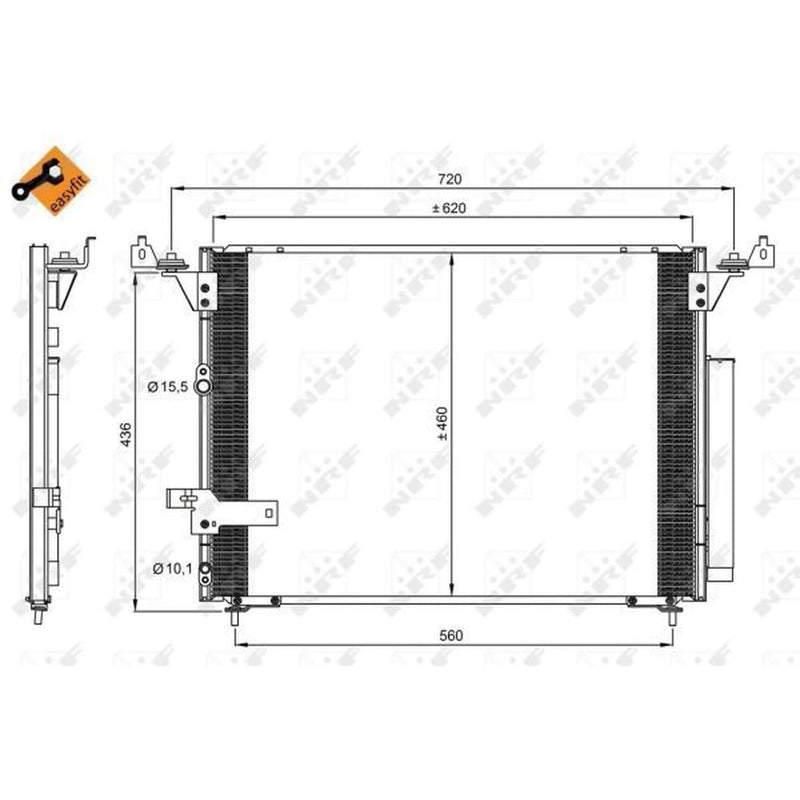 NRF Air Conditioning Condenser 350076