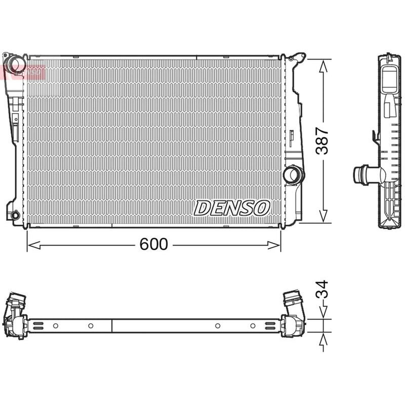 Denso Engine Radiator DRM05006