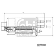 Febi Fuel Filter Element 174825
