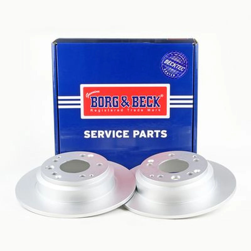 Borg & Beck 2 x Solid Rear Brake Discs BBD4091