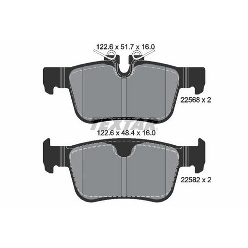 Textar Brake Pad Set 2256801