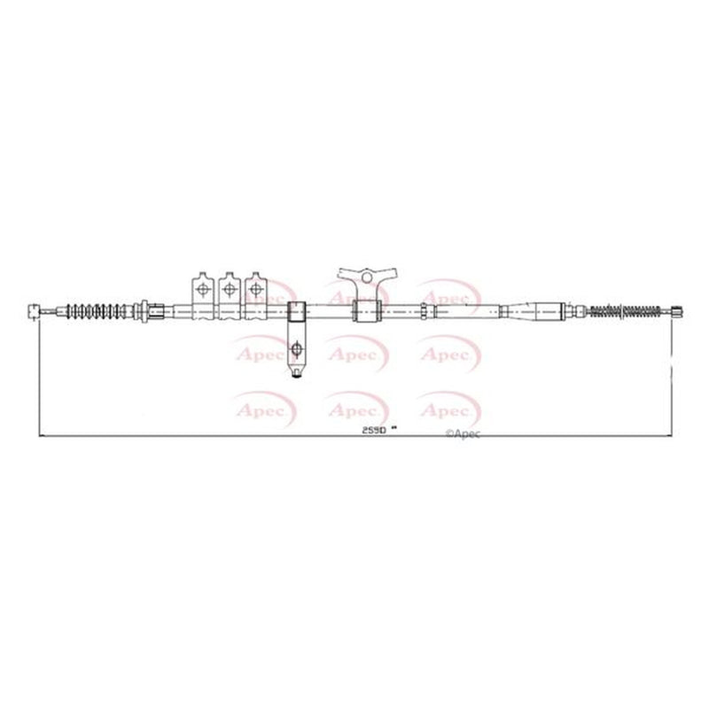 Apec Handbrake Cable Left Rear CAB1582