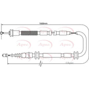 Apec Handbrake Cable Right Rear CAB1096