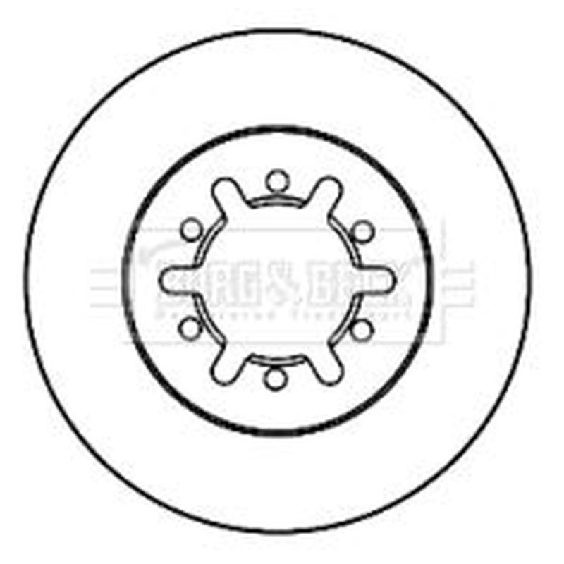 Borg & Beck 2 x Vented Front Brake Discs BBD5140