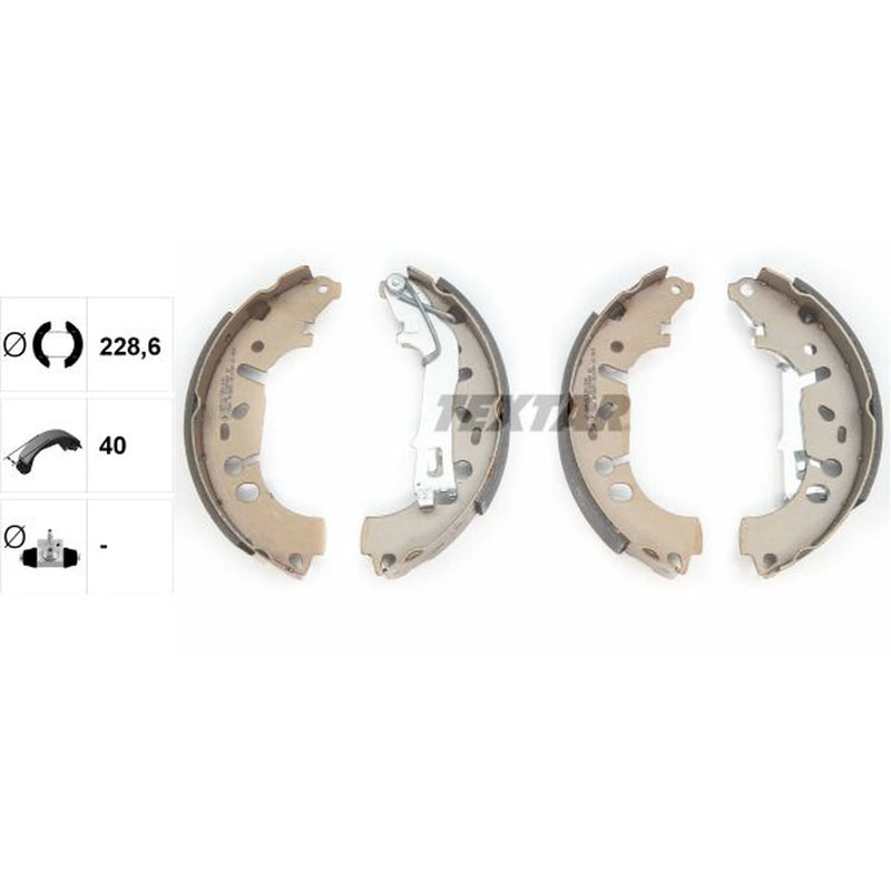 Textar Brake Shoe Set Axle Kit 91065400