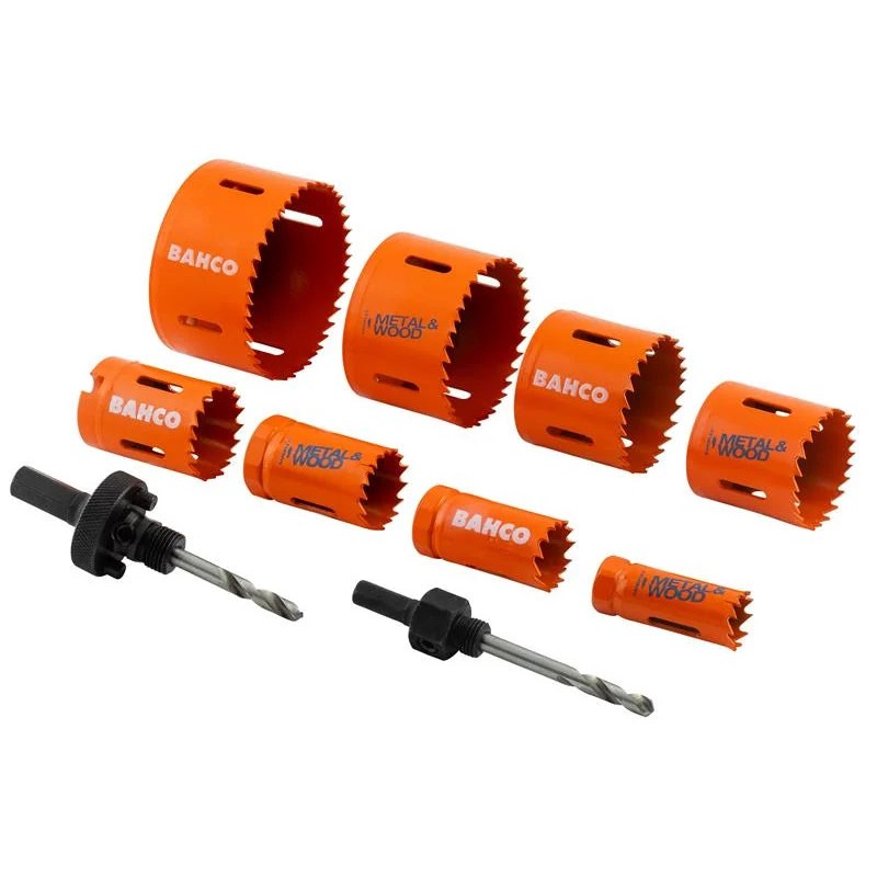 Bahco Electrician's Bi-Metal Holesaw Set, 10 Piece - 3834-PROMO-82