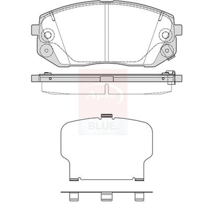 Apec Front Brake Pad Set PD3965