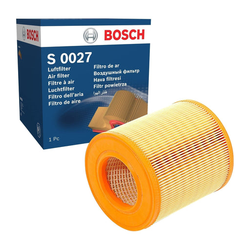 Genuine Bosch Car Air Filter S0027 Fits Audi A6 Tdi - 2.0 - 04-08 F026400027 Bosch  - Town Parts