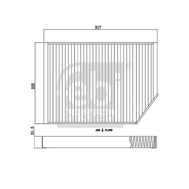 Febi Cabin Air Filter (Pollen Filter) 174437