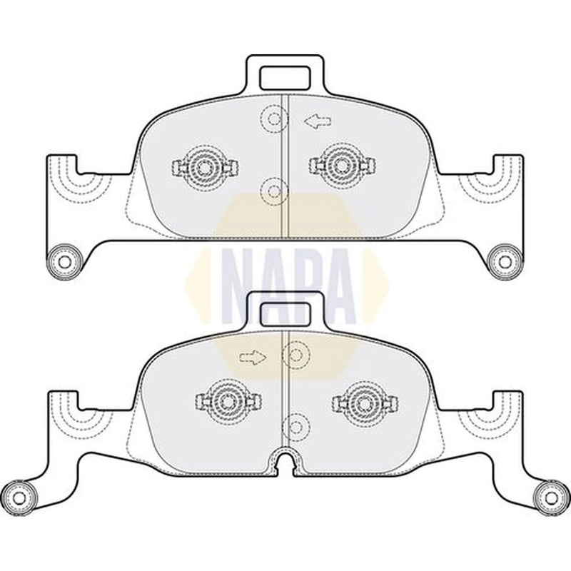 NAPA Front Brake Pad Set NBP1539