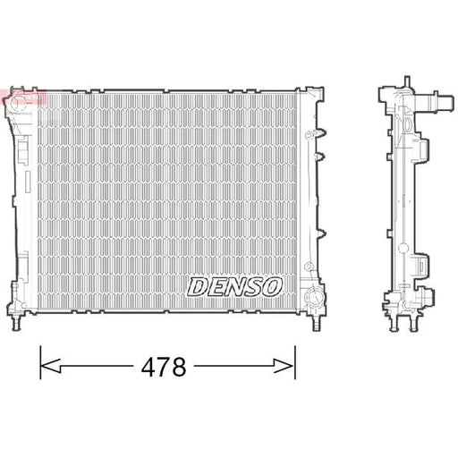 Denso Engine Radiator DRM09043
