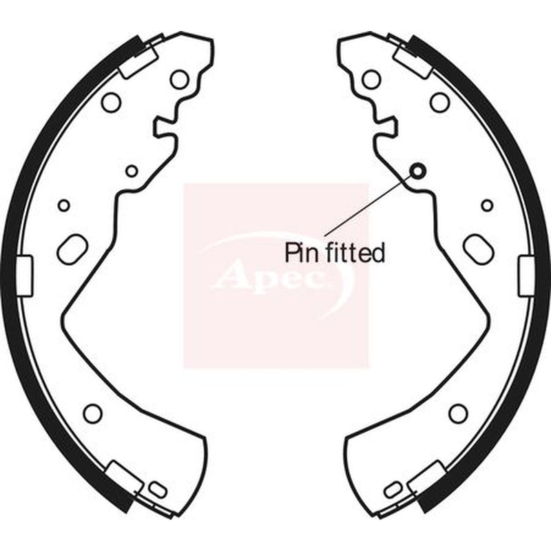 Apec Brake Shoe Set Axle Kit SHU777