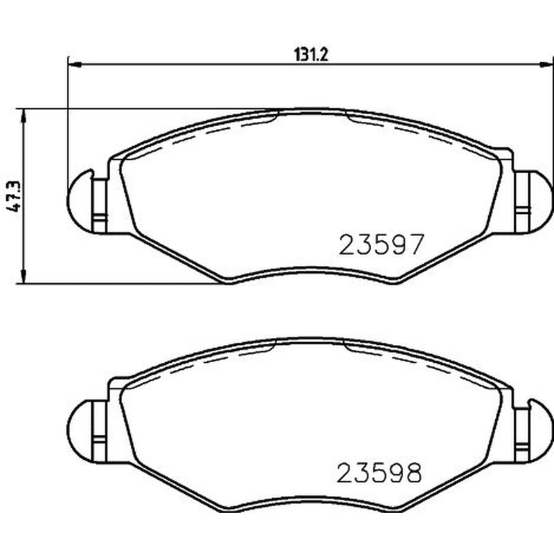DON Front Brake Pad Set PCP1045