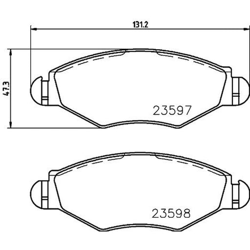 DON Front Brake Pad Set PCP1045
