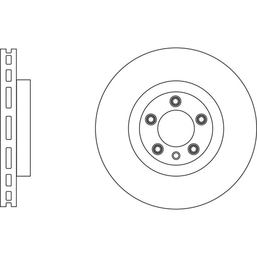 Apec Brake Disc Front Fits Porsche Cayenne Apec  - Town Parts