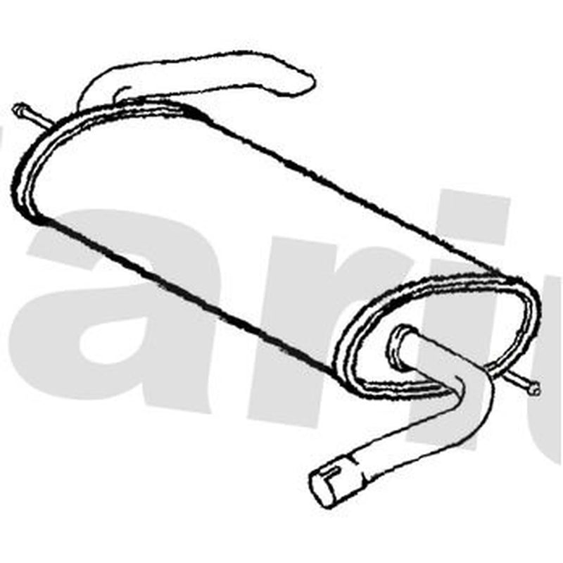 Klarius Box With Tail Pipe Rear VO647D