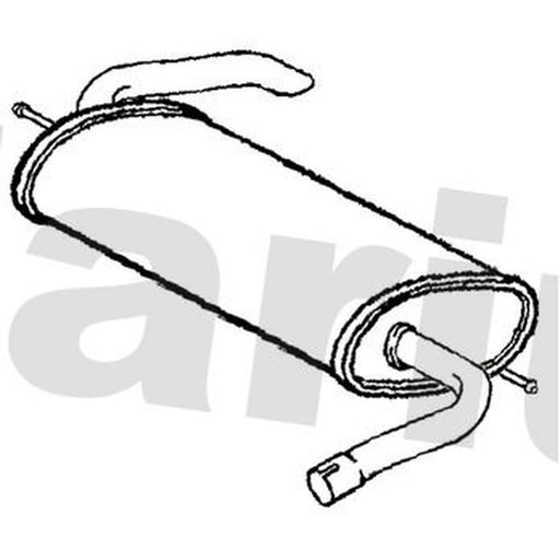 Klarius Box With Tail Pipe Rear VO647D