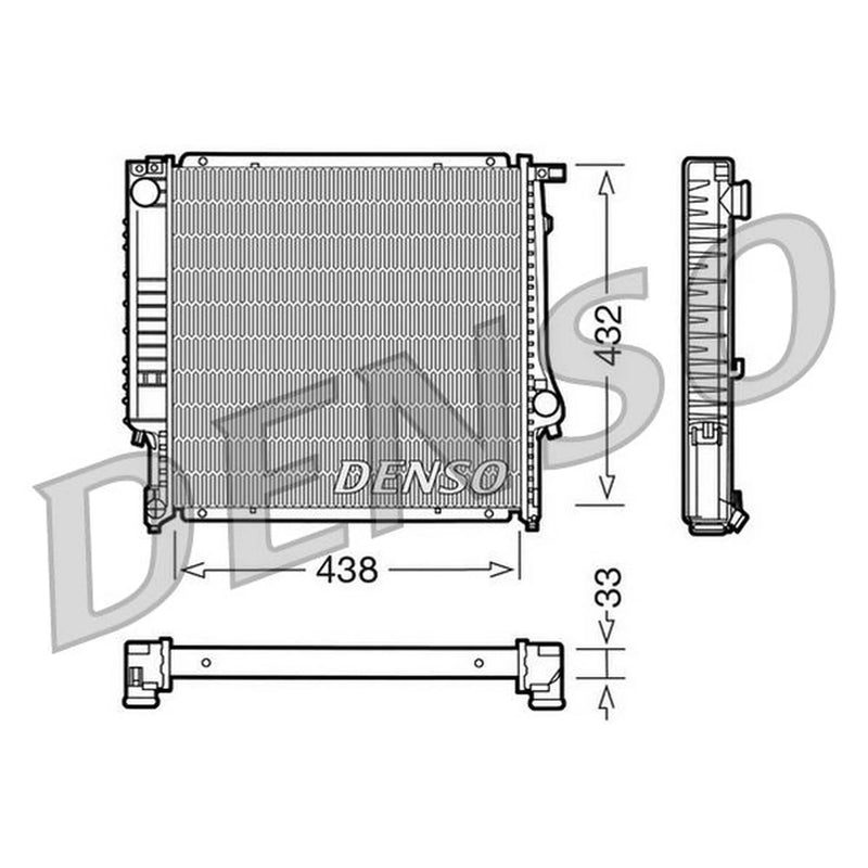 Denso Engine Radiator DRM05022