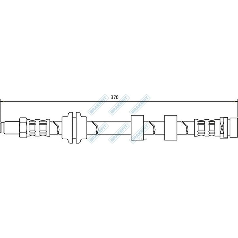 Apec Brake Hydraulic Hose Line Front BHO4069