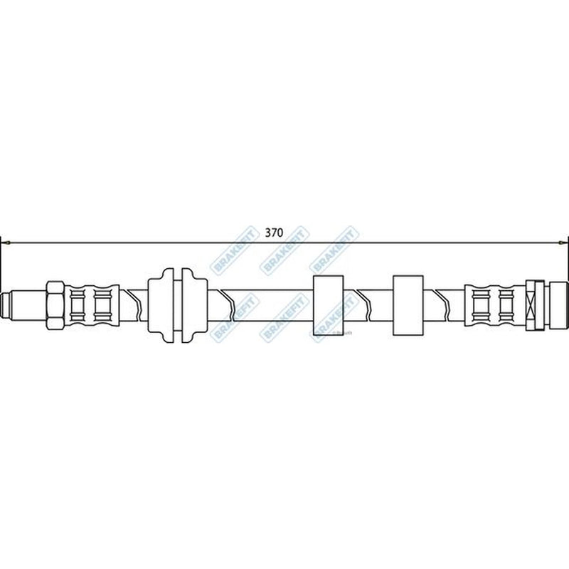 Apec Brake Hydraulic Hose Line Front BHO4069