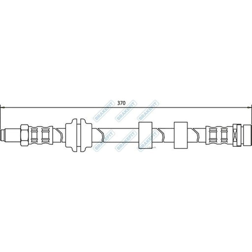 Apec Brake Hydraulic Hose Line Front BHO4069