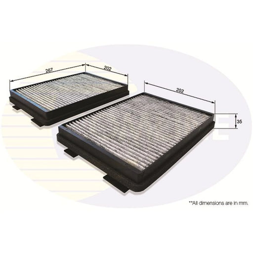Comline Cabin Air Filter (Pollen Filter) EKF110A