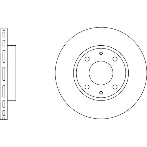 Apec Brake Disc Front Fits Proton Gen 2 Apec  - Town Parts