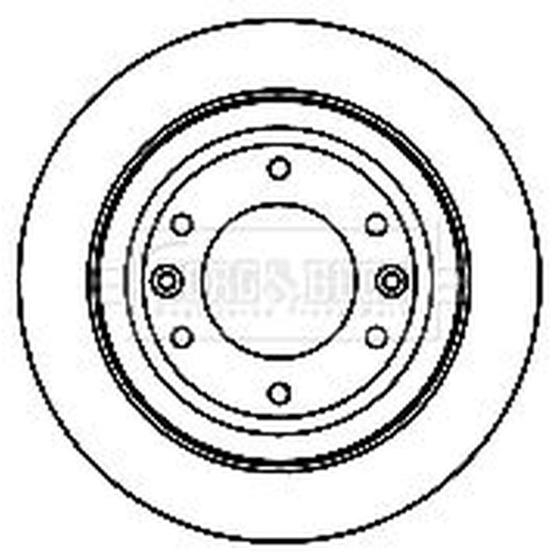 Borg & Beck 2 x Vented Rear Brake Discs BBD5188