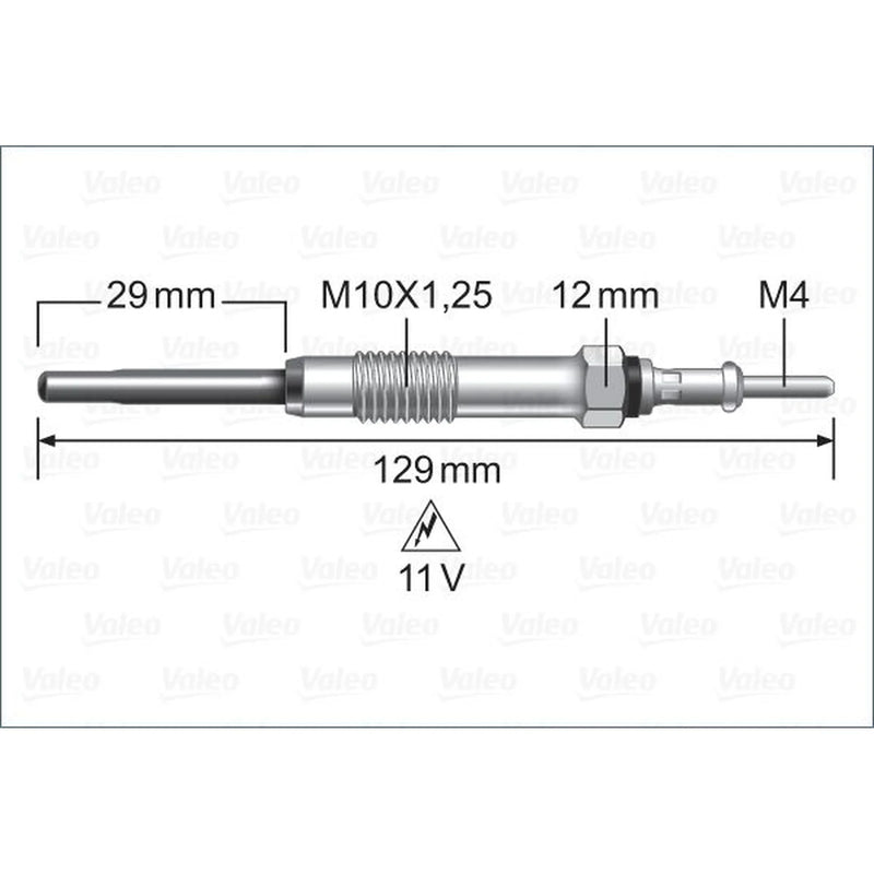 Valeo Diesel Engine Glow Plug 345232