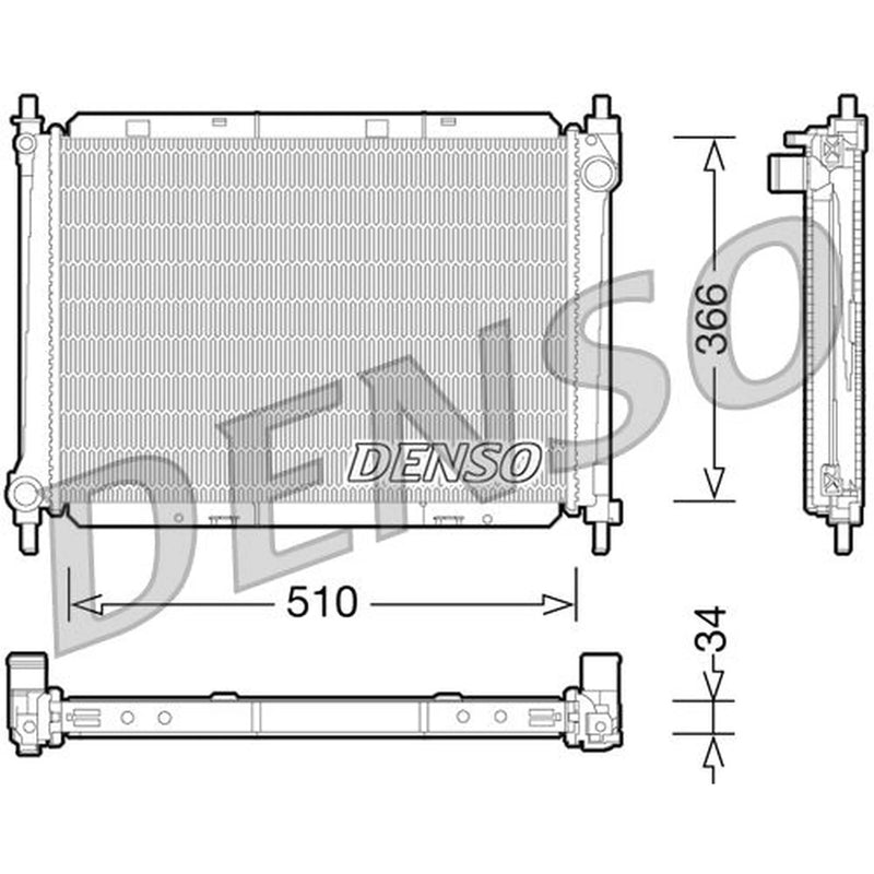 Denso Engine Radiator DRM46037