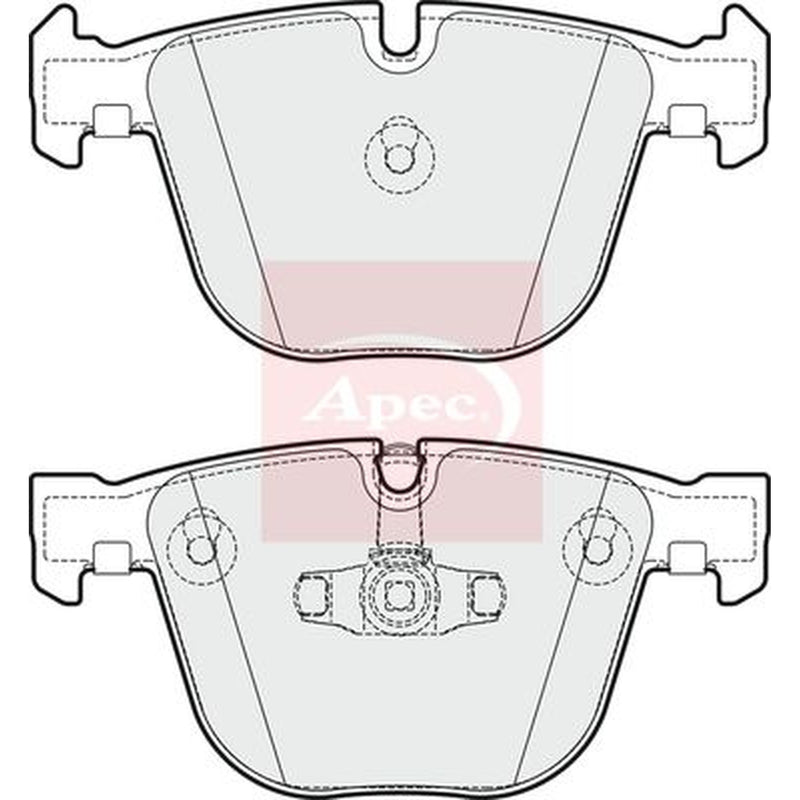 Apec Rear Brake Pad Set PAD1803