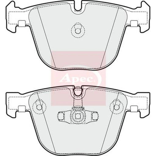 Apec Rear Brake Pad Set PAD1803