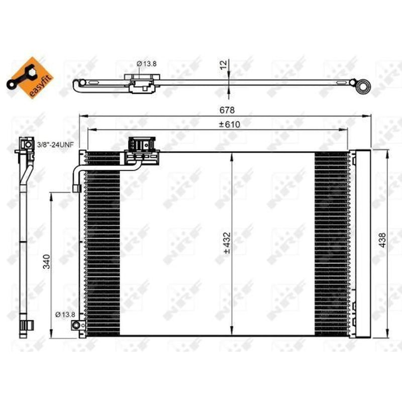 NRF Air Conditioning Condenser 350214