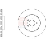 Apec 2 x Vented Front Brake Discs SDK6172