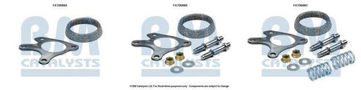 BM Catalysts FK70688B Exhaust Pipe Mounting Fitting Kit Installation For Mazda 6 BM - Town Parts