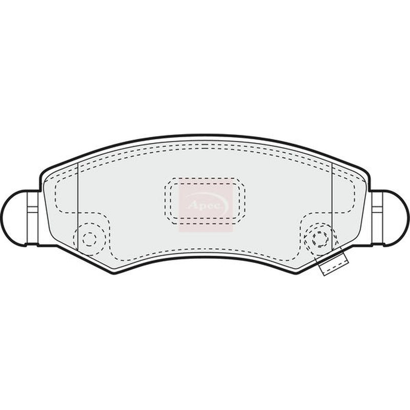 Apec Front Brake Pad Set PAD1418