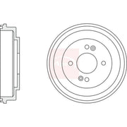 Apec Brake Drum Assembly Rear DRM9947