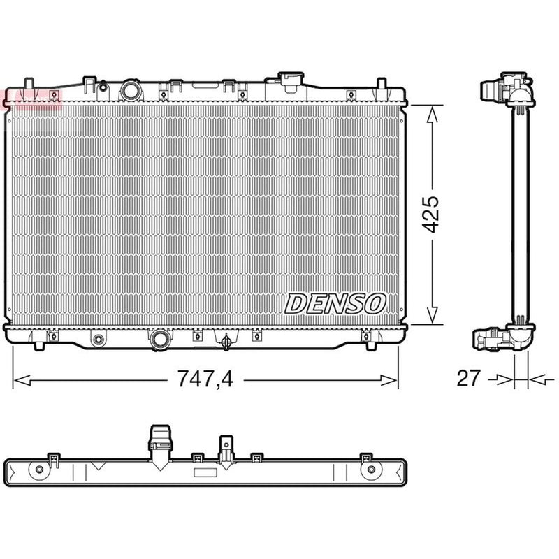 Denso Engine Radiator DRM40054