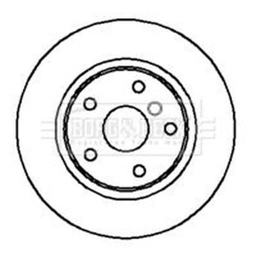Borg & Beck 2 x Solid Rear Brake Discs BBD4185