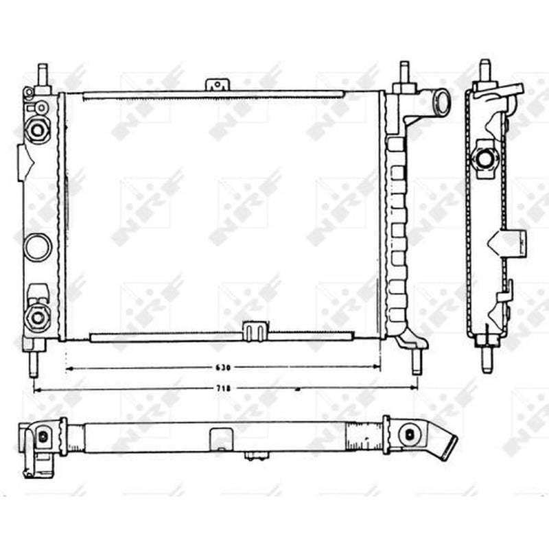 NRF Engine Radiator 58721