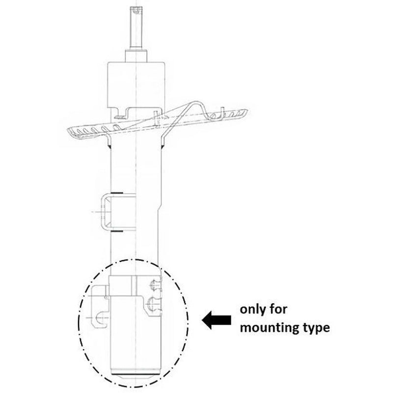 KYB Shock Absorber Damper Strut Front 335839