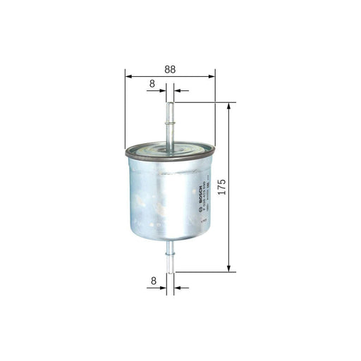 Genuine Bosch Car Fuel Filter F3030 Fits Volvo  Xc90 T6 - 2.9 - 02-05 F026403030 Bosch  - Town Parts