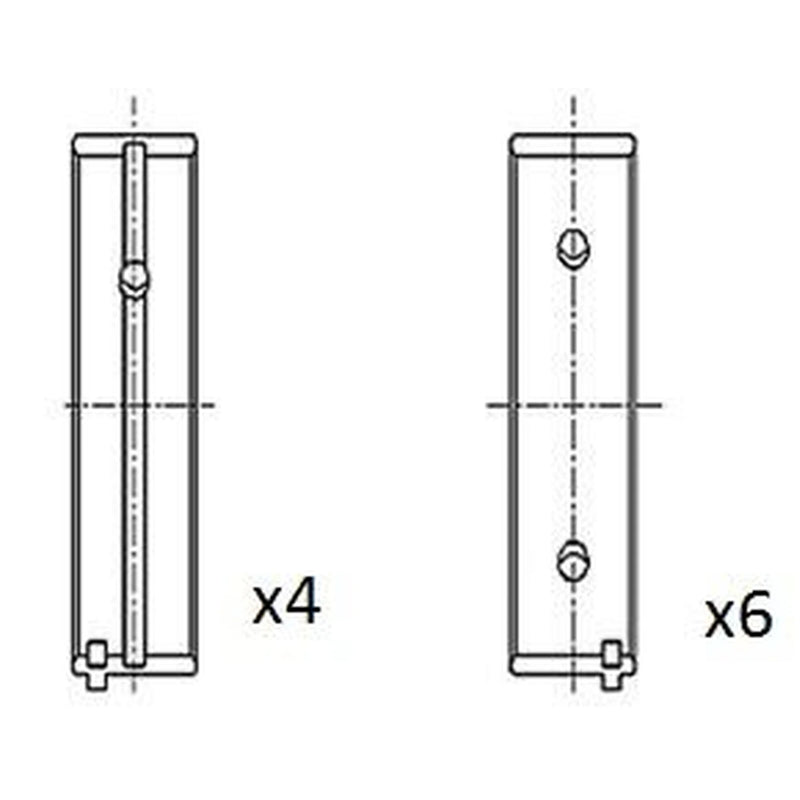 FAI Main Bearing Set 53.7mm BM1054-030
