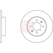 Apec 2 x Solid Front Brake Discs DSK741