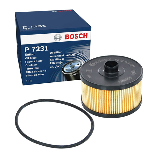 Genuine Bosch Car Oil Filter P7231 Fits Nissan Qashqai Dig-T - 1.2 - 14- F026407 Bosch  - Town Parts