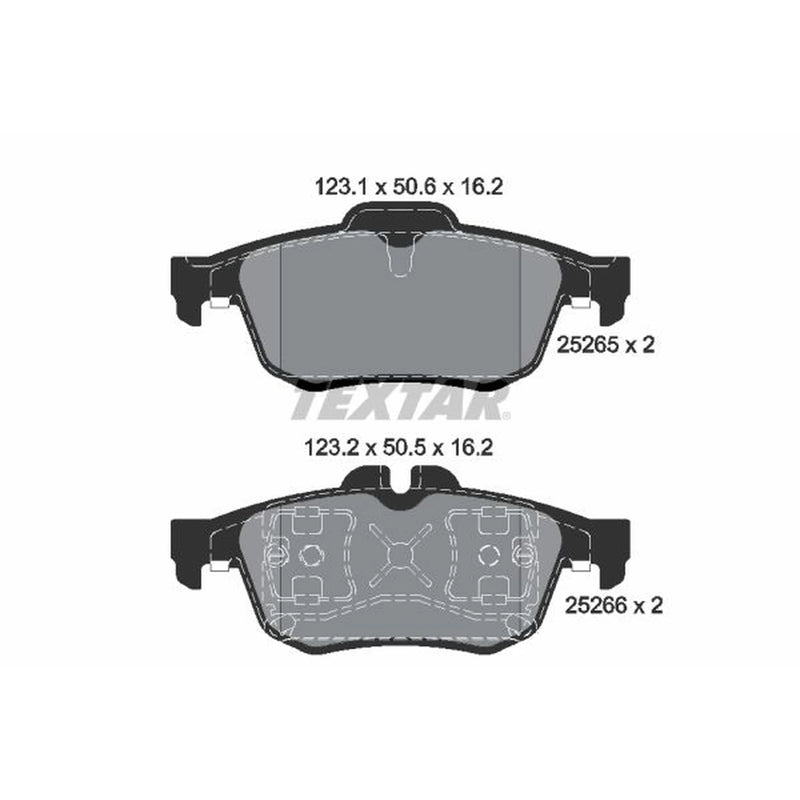 Textar Rear Brake Pad Set 2526501