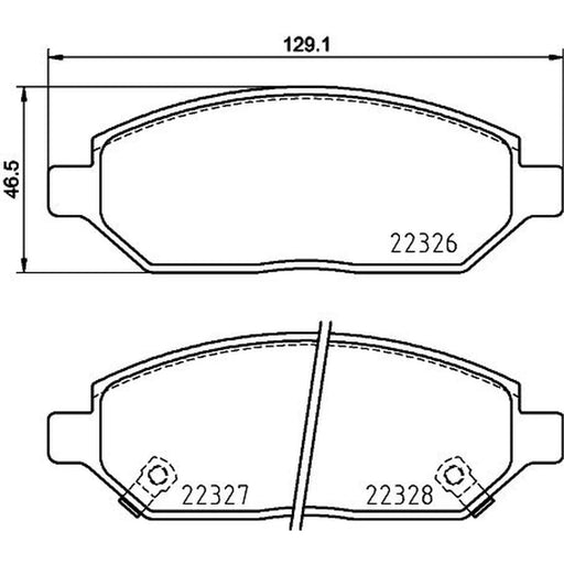 Mintex Front Brake Pad Set MDB3922