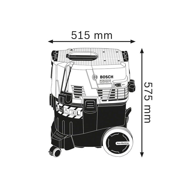Bosch GAS 35 L SFC+ Professional L-Class Wet & Dry Vacuum 1200W 240V