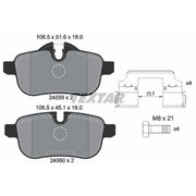 Textar Rear Brake Pad Set 2455901